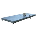 Animal weighing galvanized platform with waterproof indicator