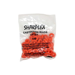 SHARPFLEX Latex castration rings / Tail cutting bands